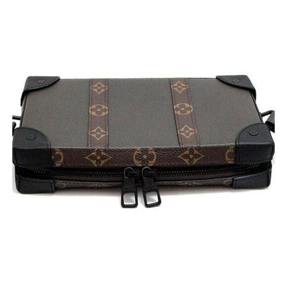 Louis Vuitton Soft Trunk Shoulder Bag Wallet Taiga Monogram - Picture 3 of 6